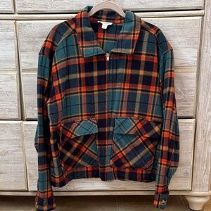 Plaid Women’s Jacket in Green and orange